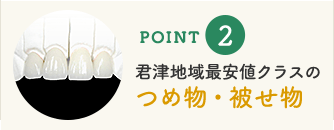 君津地域最安値クラスのつめ物・被せ物